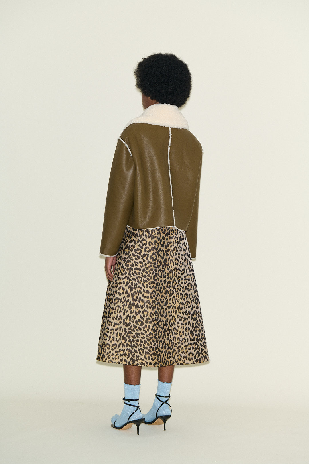 Johanna Olive and Cream Shearling