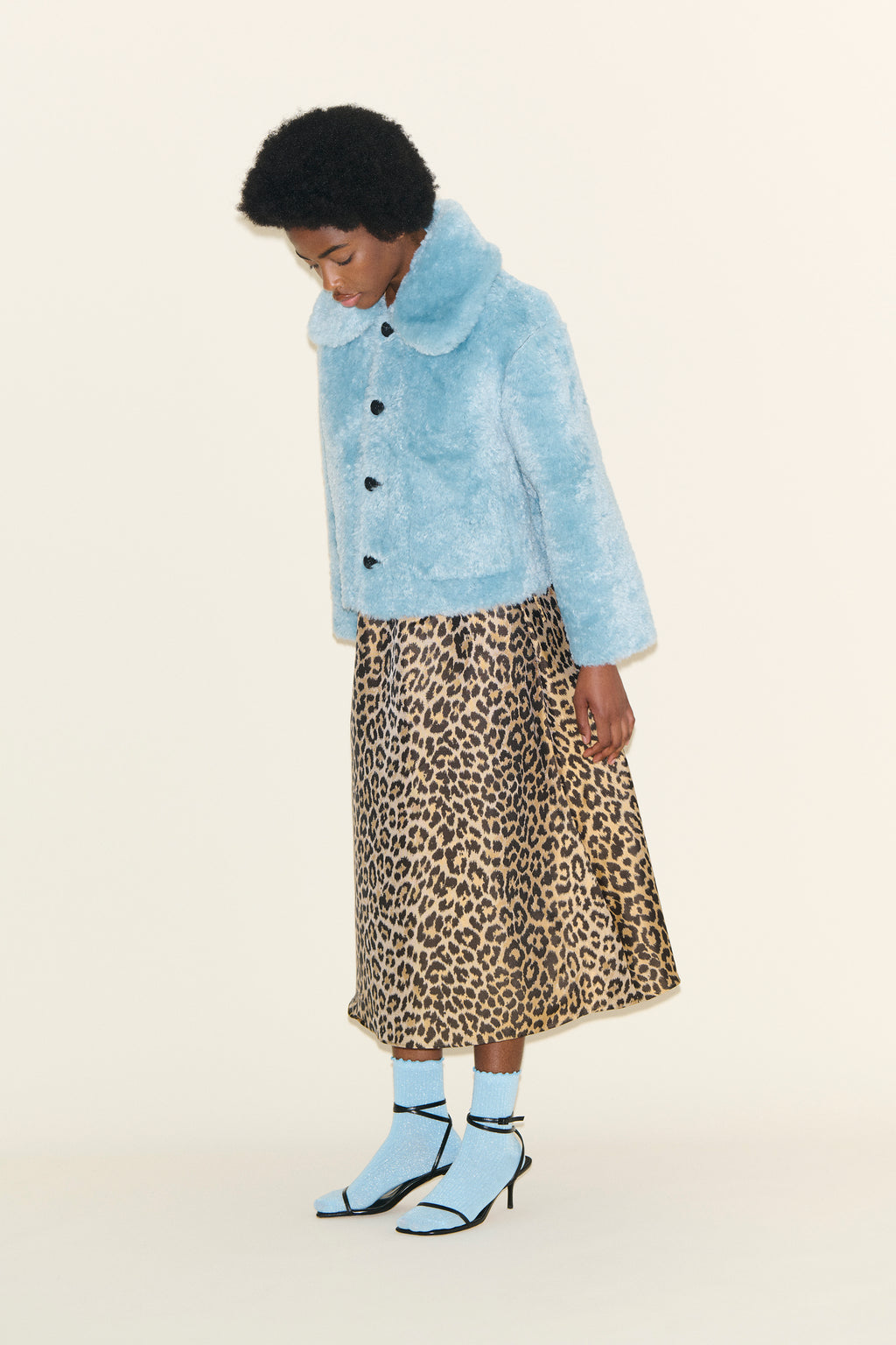 JOHANNA Chocolate and Powder Blue